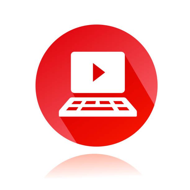 This is a vector illustration of a youtube channel icon