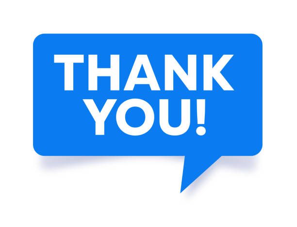 Thank you speech bubble design element background.