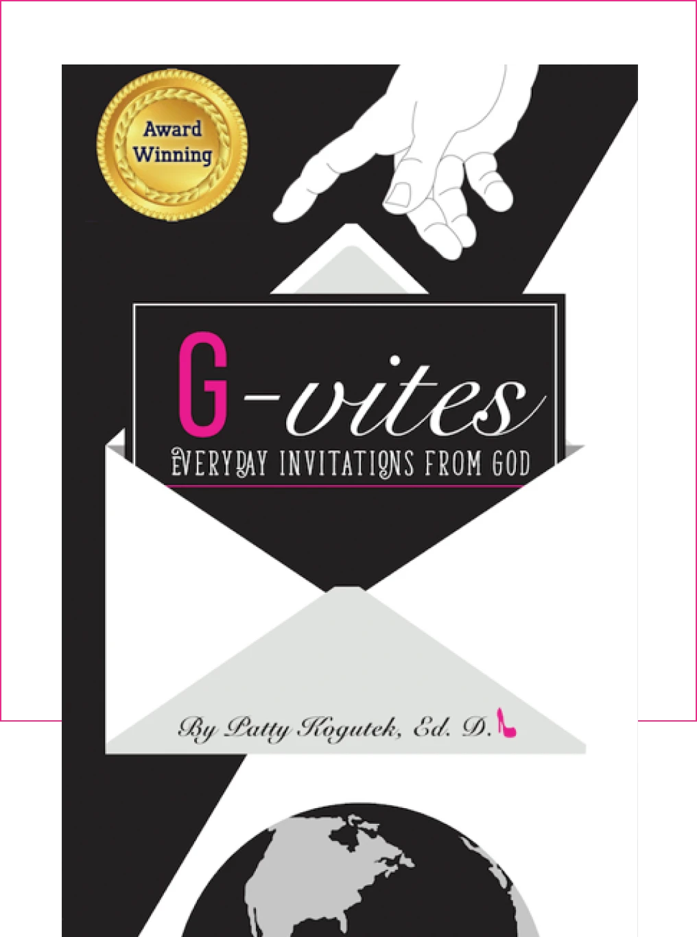 Award-winning book cover with envelope design